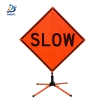 Roll Up Sign & Stand - Slow Reflective Roll Up Traffic Sign